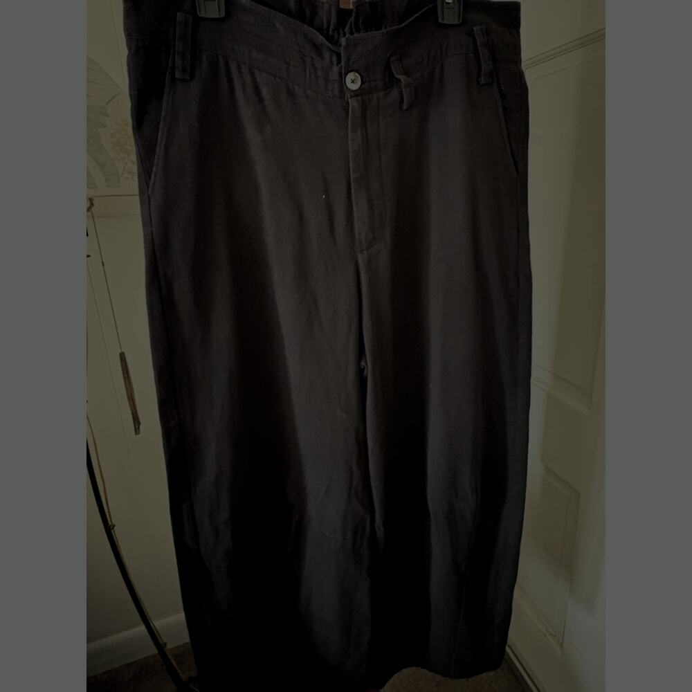 Chan Luu Black Gauze Wide Leg Pants Sz 3
